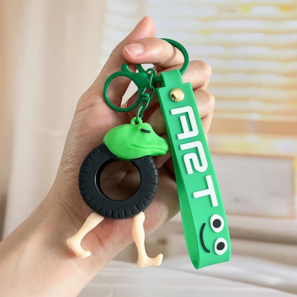 Italian Brainrot Animals Figure Keychains Tung Tung Tung Sahur Tralalero Tralala Ballerina Cappuccino Doll Keyrings Bags Pendant