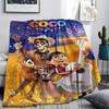 COCO Printed Flannel Blanket, Soft Throw for Bedroom Sofa, Washable, Fan Merchandise, Great Gift.