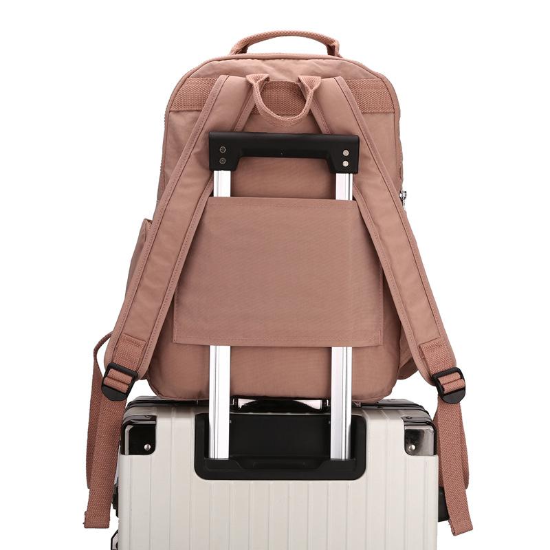 Neuer Rucksack Modetrend Rucksack mit großer Kapazität Reise kann Trolley befestigen