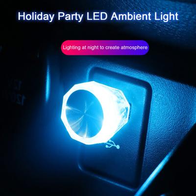 Auto-Umgebungslicht, USB-Schnittstelle, Plug-and-Play, schafft Atmosphäre, universelles Miniatur-LED-Nachtlicht für den Autoinnenraum