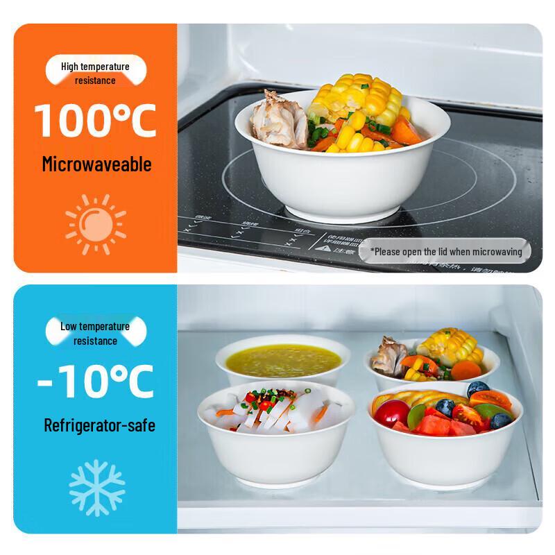 Temeiju Eco-Friendly Disposable Corn Starch Bowls