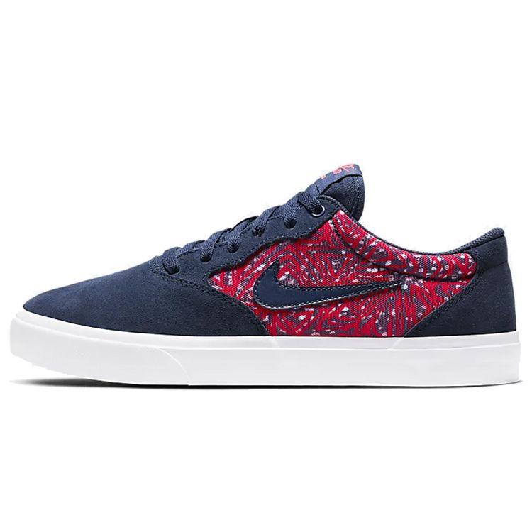 

Nike Chron Solarsoft Premium SB Midnight Navy Red Unisex Sneakers Blue CK0980-400