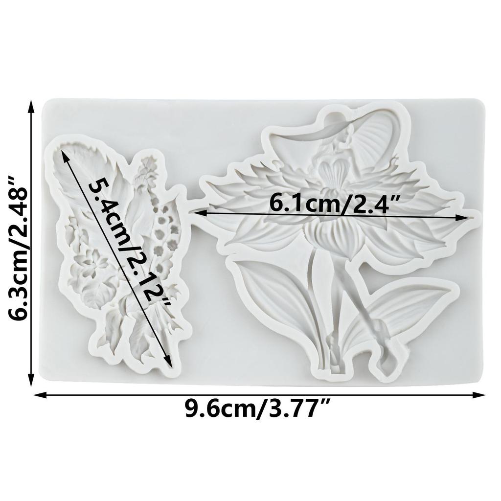Flower Fairy Silicone Molds Dancer Goddess Feather Girl Fondant Mold Cake Decorating Tools Cupcake Topper Candy Resin Clay Chocolate Gumpaste Mold