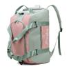 Multi-purpose color-blocking sports backpack for women with separate compartments for wet and dry items, shoe compartment, gym bag, hand-held Oxford