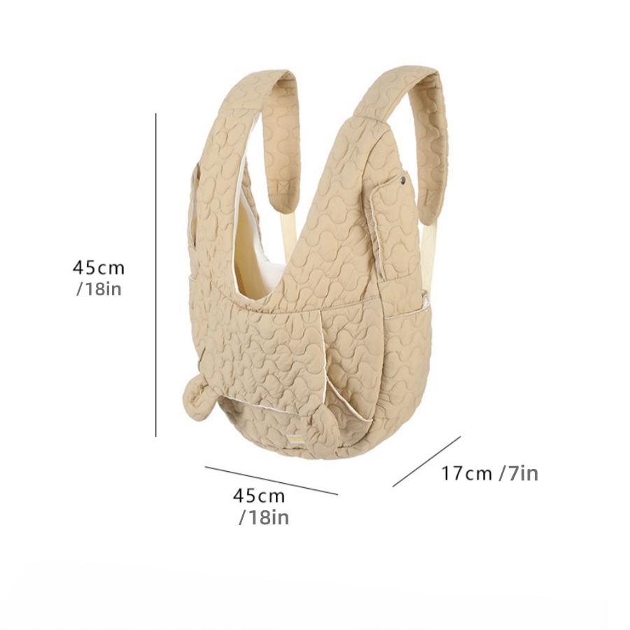 Haustiertragetasche Extra Große Kapazität Brustrucksack Hund und Katze Outdoor-Tasche Wasserdicht und Windabweisend Tragbare Haustiertasche