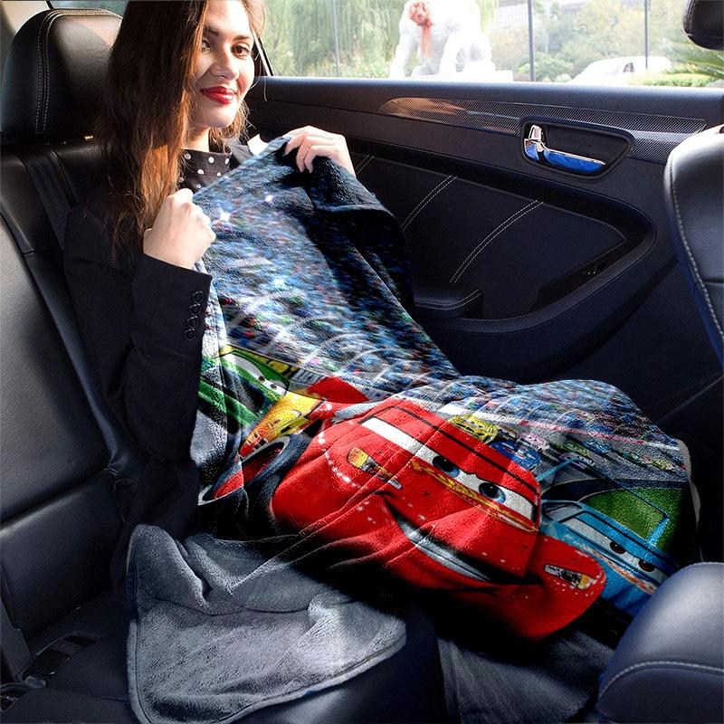 1pc. Cartoon Car Racing Scene Blanket - Perfect for Home, Office, Outdoor Use, Gift Idea, Suitable for All Seasonsz0417212