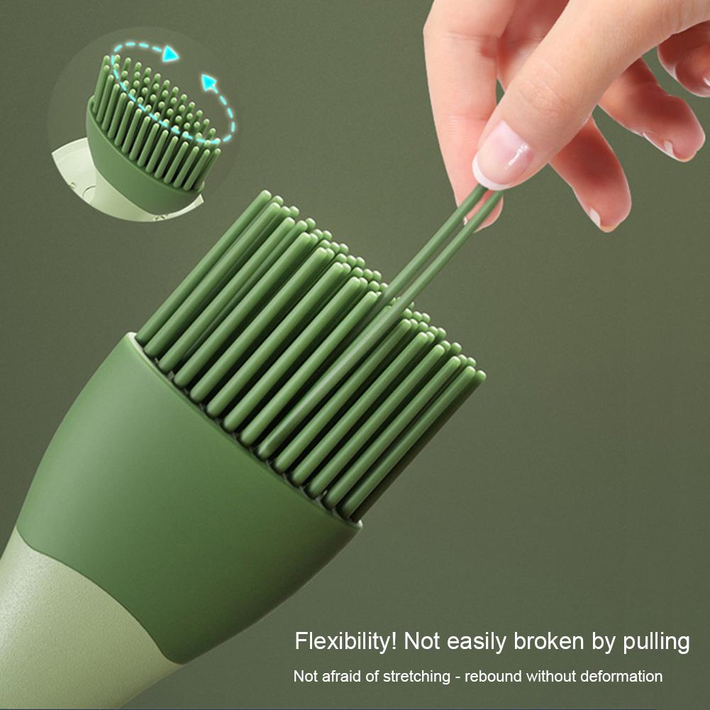 Tragbare Silikonölflasche Grillbürste Hochtemperaturbeständig Pfannkuchengrill BBQ-Bürste Küchenzubehör Gadgets