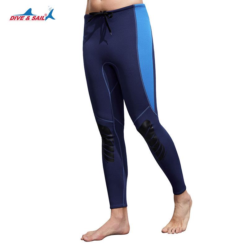 DIVE&SAIL 3MM Neoprene High-Waisted Diving Pants for Cold Protection and Winter Surfing