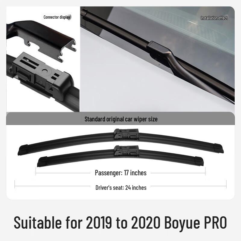 Geely Boyue PRO 2020 Original Front & Rear Wiper Blades 18-22 Geely Boyue PRO [Rear Wiper Single]