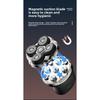 Magnetic Suction Razor Head Gadget - Fully Washable, Digital Display, Electric Shaving Kit
