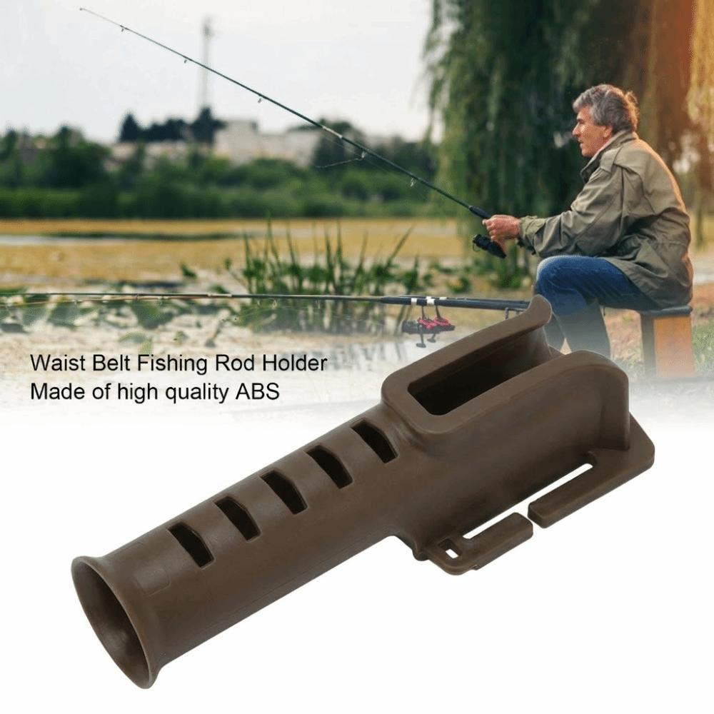 

2PCS 20cm Length Fishing Rod Belt Holder ABS Belt Fishing Rod Holder Belt Rod Holder Kayak Fishing коричневий