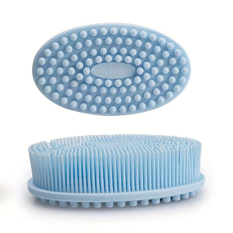 Bath And Shampoo Brush, Silicone Body Scrubber For Use In Shower, Exfoliating Body Brush, Premium Silicone Loofah, Head Scrubber