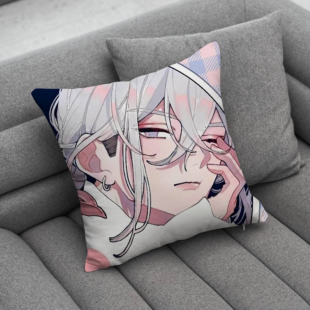 FFall in Love False OOtagi katsura Pillow Case For Home Bedroom Car Office Decoration Living Room Sofa Cushion Cover Suitable
