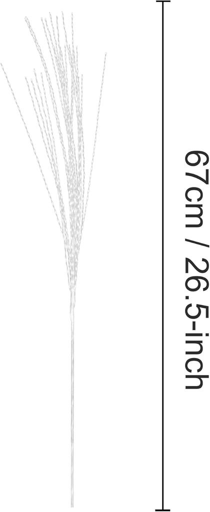 Białe sztuczne gałązki bożonarodzeniowe do dekoracji 20 sztuk 67cm
