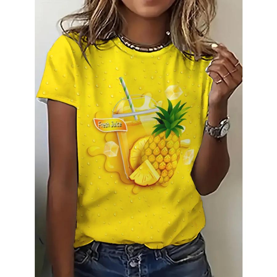 Short Sleeve Plus Size 3d Printed T Shirt for Women Tops