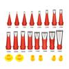 22Pcs Stainless Steel Caulk Nozzle Applicator Caulking Finisher Glue Tool Kitchen Bathroom Sink Silicone Sealant Finishing Tool