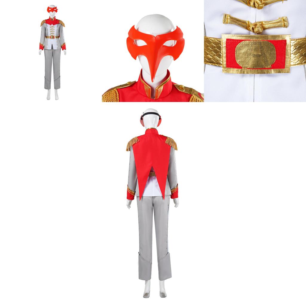 Persona 5 Akechi Goro Cosplay Costume Set With Mask For Anime Role Play