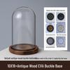 Eternal Flower Glass Dome Ornament: Doll Blind Box Figure, Anti-shedding Antique Base, Dustproof EVA Buckle
