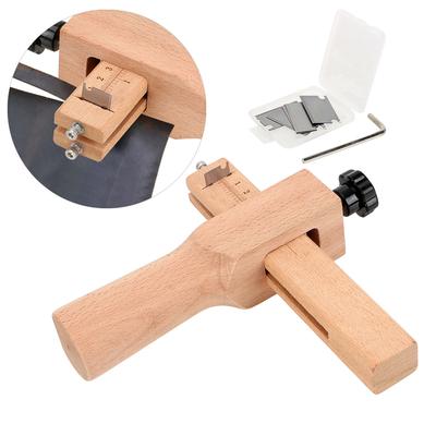 Adjustable Leather Tools Wooden Strip Cutter Leather Strap Cutter Leather Craft Strip Belt Maker Hand Cutting Tool