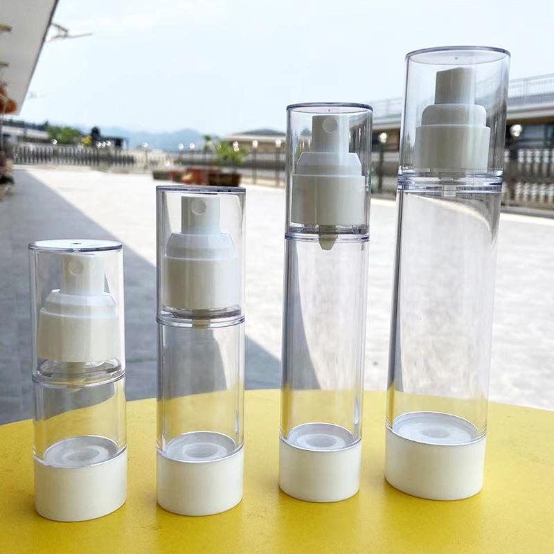 

Clear Refillable Vacuum Airless Cream Pump Bottle, Empty Travel Airless Cosmetic Container, Portable Makeup Lotion Dispenser Bottle 5ML Spray прозрачный