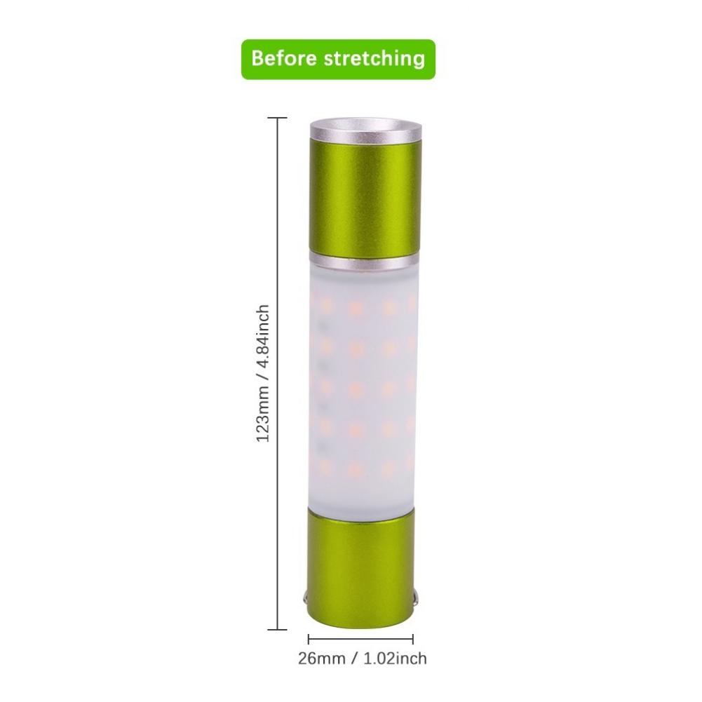 Outdoor Camping LED Telescopic Flashlight with Tripod Nuts Multifunctional Rechargeable Retractable Torch Light Table Lamp