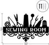Metal Wall Art Decor -1pc Metal Sign for Mom, Grandma - Home Sewing Room Wall & Tabletop Decor
