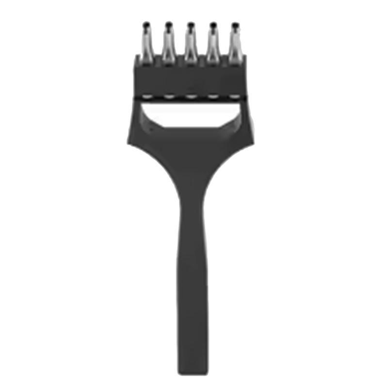 

AEE4-Leather Punch Tool Craft Strap Oval Hole Punch Stitching Eyelet Removable Chisel чёрный