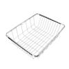 Freezer Organizer Bin Stainless Steel Expandable 20KG Load Bearing Freezer Storage Basket Flat Botto
