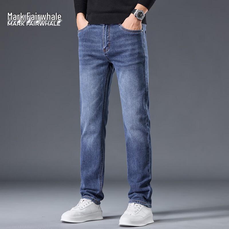 Mark Fairwhale Men's Straight Fit Washed Jeans