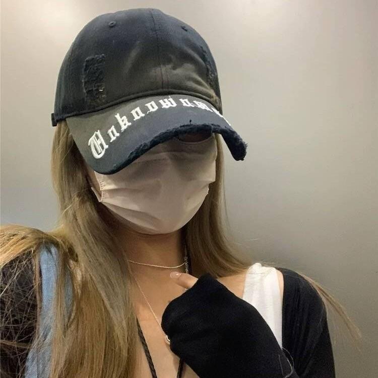 

Гонконгская ветровая стирка старая постепенно меняющаяся цветная бейсболка женская весна лето корейская версия универсальная уличная кепка модная мужская пара Adjustable чёрный