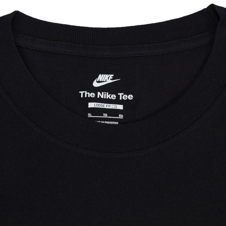 Nike Alphabet Print Round Neck Sports Breathable Short Sleeve T-Shirt Men Tops Black FD1287-010