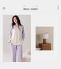 Pure Cotton Women's Long Sleeve Pajamas Set for Spring, Autumn, Winter 2026 - Solid Color Pullover for Home or Outdoors