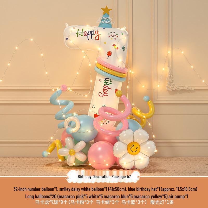 Accessori fotografici per il 3° compleanno del bambino: Palloncini e Decorazioni Numeriche
