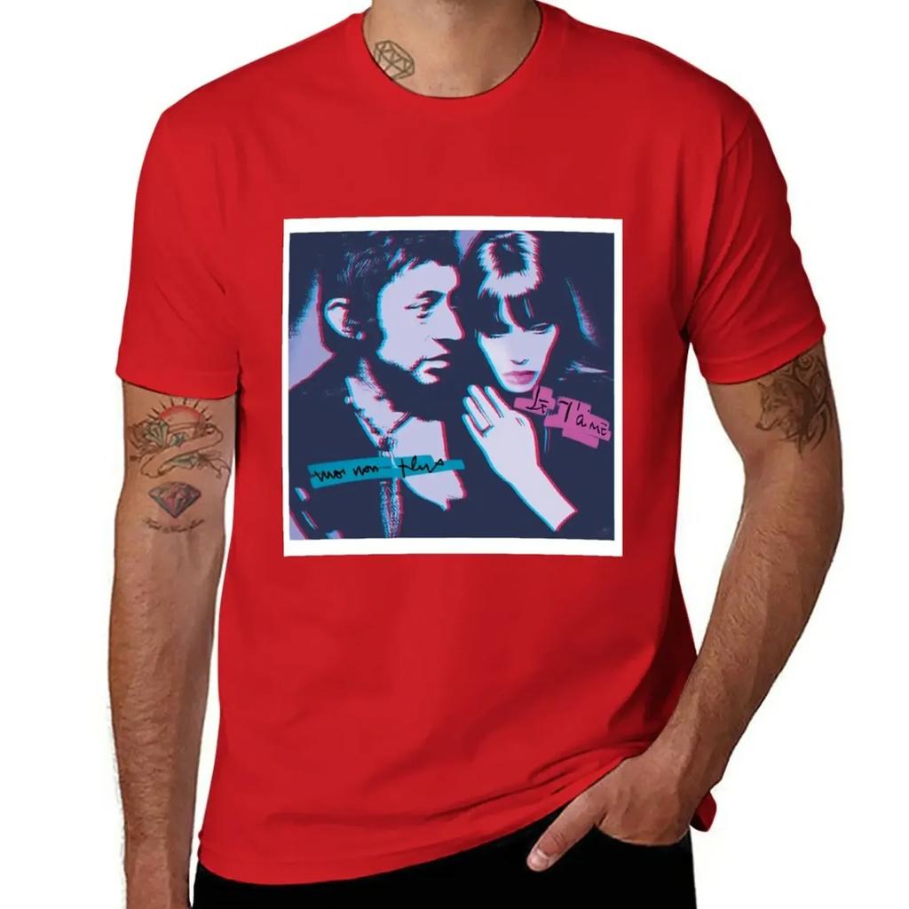 Serge Gainsbourg Jane Birkin Je taime moi non plus Tričko nové vydání černé Tričko Unisex