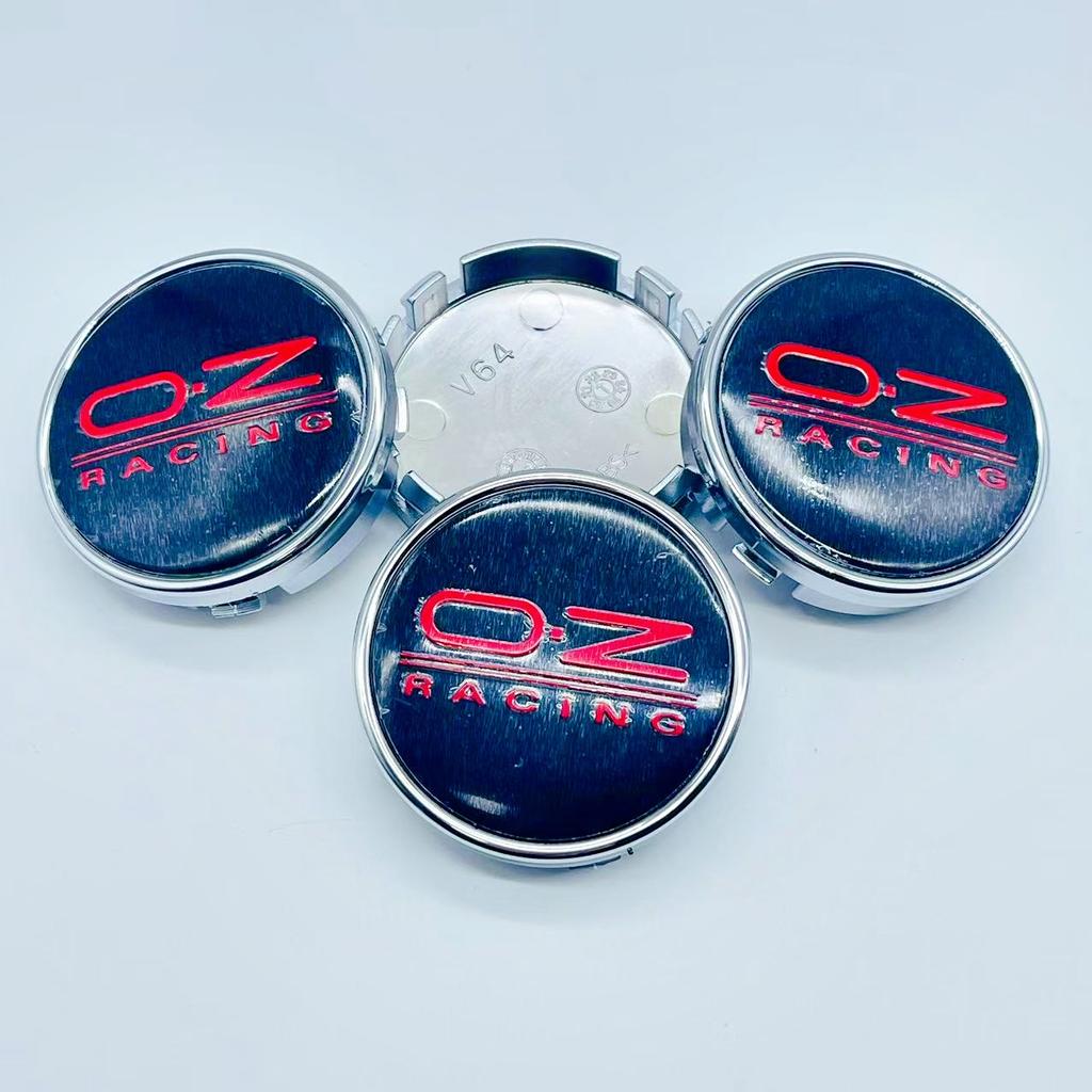 4pcs Car Wheel Center Hub Caps 64mm For OZ Racing Alloy Auto Wheel Rim Center Hub Cap 56mm OZ Badge sticker Styling accessories