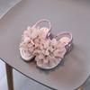 Children's Sandals Summer Glitter Princess Shoes for Girls Fashion Elegant Kids Causal Beach Flat Sandals Soft Bottom Versatile