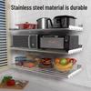Stainless Steel Wall-Mounted Microwave Oven Rack