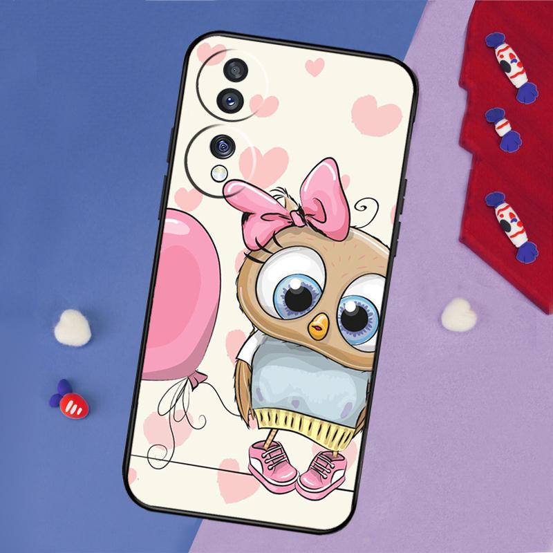 Süße Cartoon-Eulen-Hülle Für Honor 200 Pro 50 70 90 X8a X9a X8 X9 X8b X9c X9b Honor Magic 7 5 6 Pro Lite Abdeckung