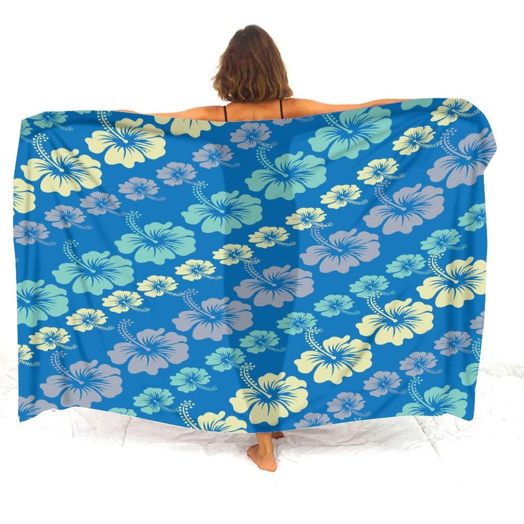 Soft And Comfortable Fabric Summer Beach Holiday Sun Sarong All-In-One Cover Coat Polynesian Print Tailored Women'S Sarong