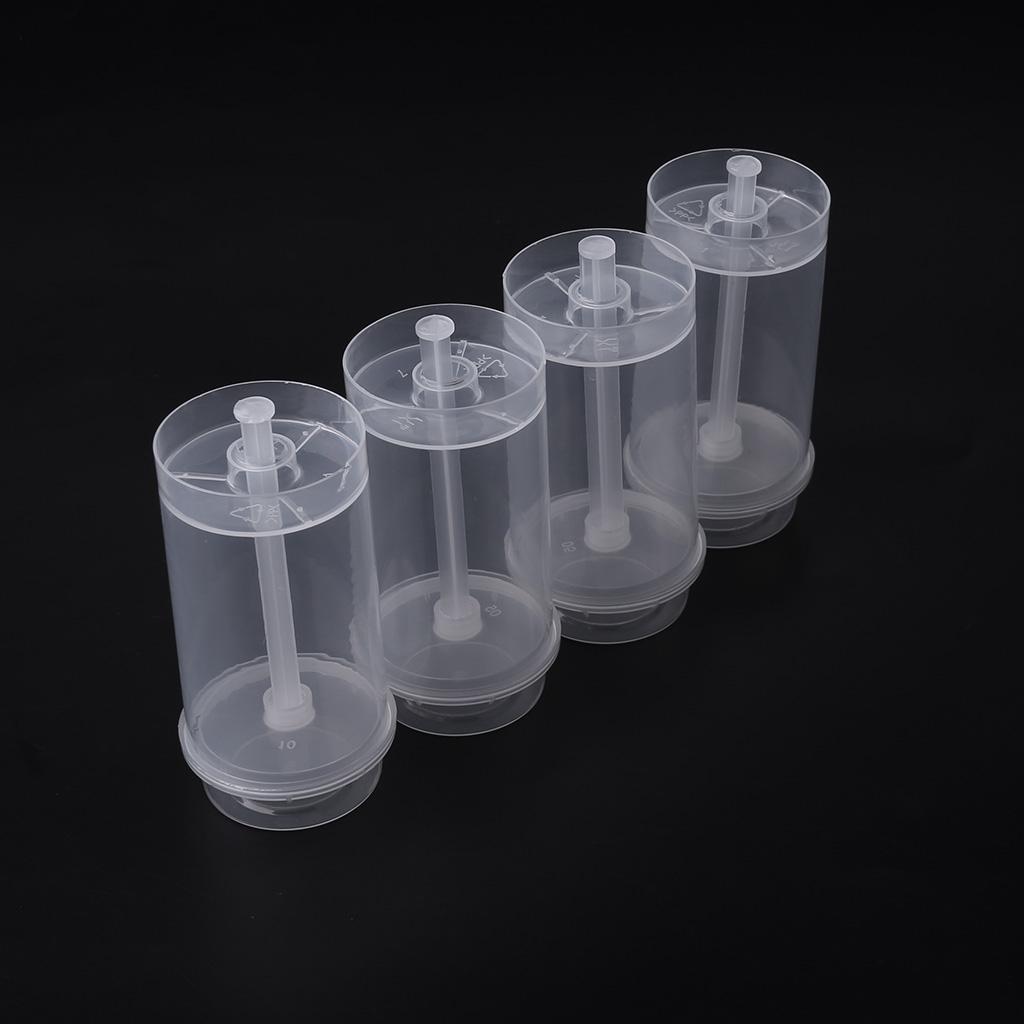 50 pcs Round Shape Clear Push-Up Cake for Pop Shooter Containers for Baby Shower Gathering Party Easy to Fill Easy to P