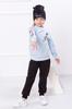 Girls' Outfit – Sweatshirt, Pants & Hat, Brushed Knit, Demi-season, 6168-023-33-5 HC