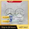 C200 E200 Novo Para Mercedes Benz 1 Peça 44mm Liga de Zinco 3D Emblema do Capô Dianteiro do Carro Etiqueta de Emblema do Capô para Mercedes Benz W204 W210 W22