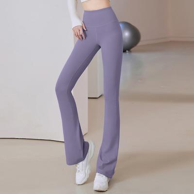 Women High Waist Breathable Flare Leggings Sports Slim Tight Lifting Hips Yoga Pants Jogging Quick Dry Sweatpants