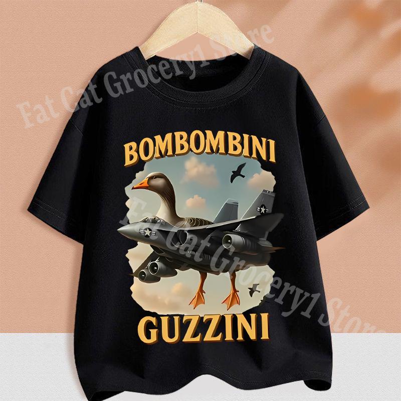 Kids T-shirt Summer Short Sleeve Tungtung Sahur Brainrot Cartoon Children Tees Tops Boys Girls Clothes