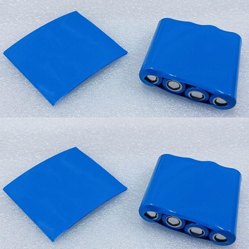 100Pcs PVC Heat Shrinkable Film Battery Skin Heat Shrinkable Sleeve Insulated Battery Skin PVC Film Tape Protector
