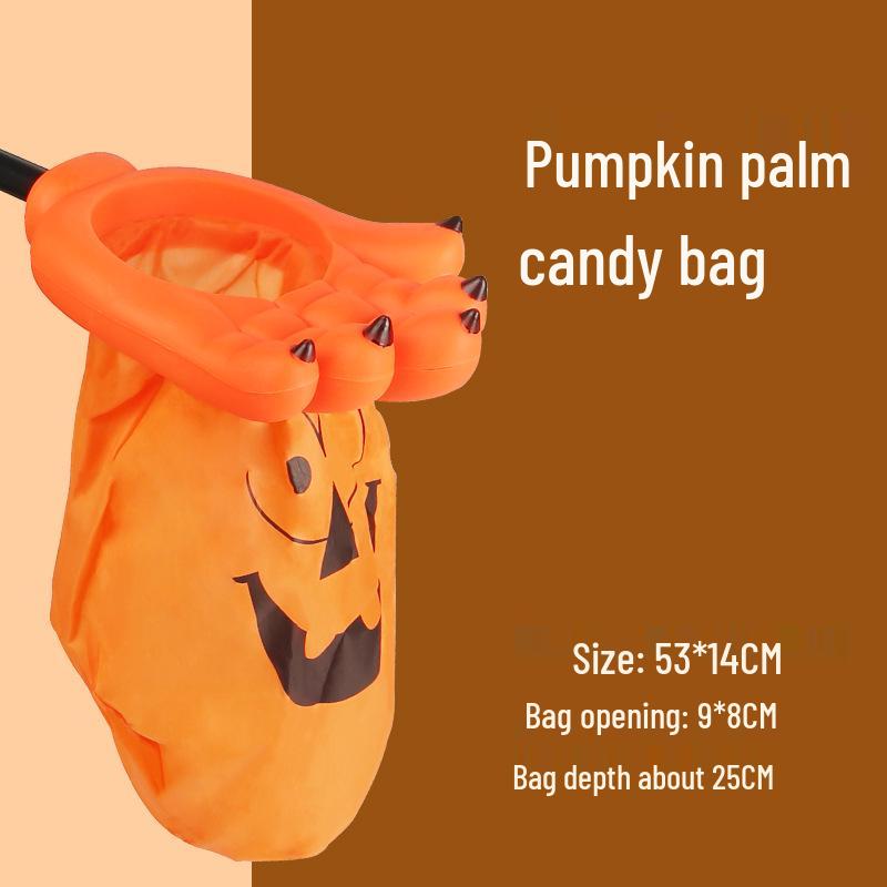 Sac à Bonbons Lanterne Citrouille d'Halloween - Décoration de Fête Trick-or-Treat & Accessoire de Jeu de Farce