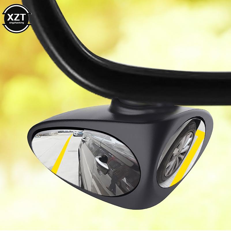 Вращающееся на 360 градусов 2 боковое автомобильное выпуклое зеркало для слепых зон — фото 3