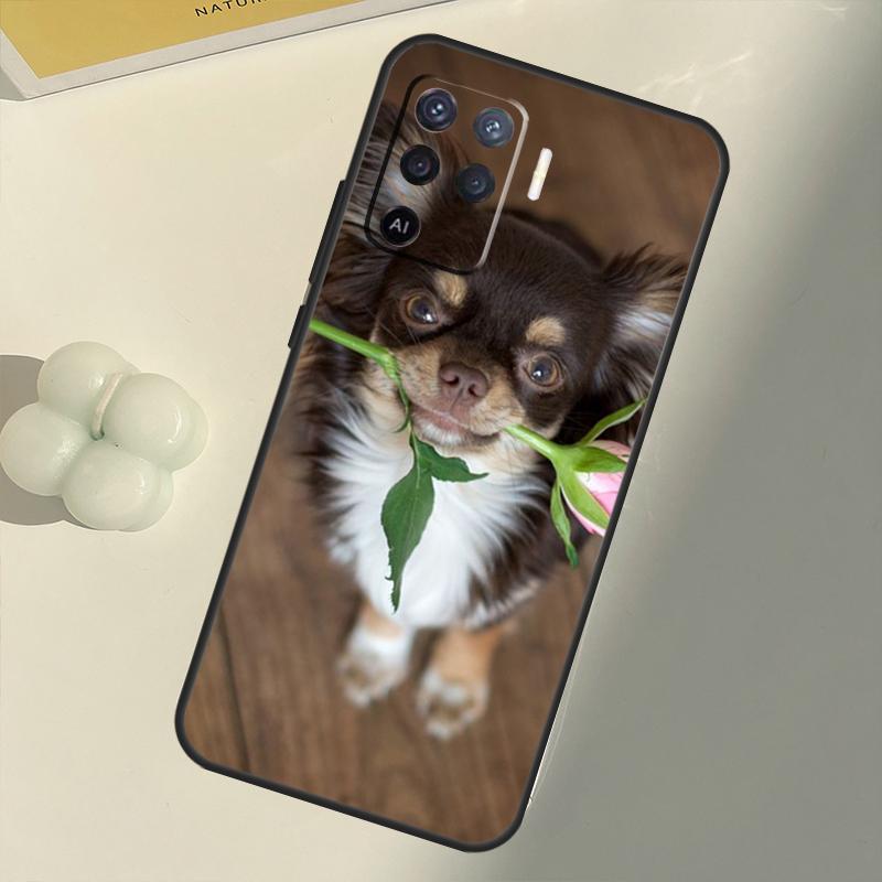 Chihuahua Hund Für OPPO Find X3 Lite X5 Pro A5 A9 A31 A53 S A83 A91 A93 A54 A74 A94 A15 A16 A52 A72 Hülle