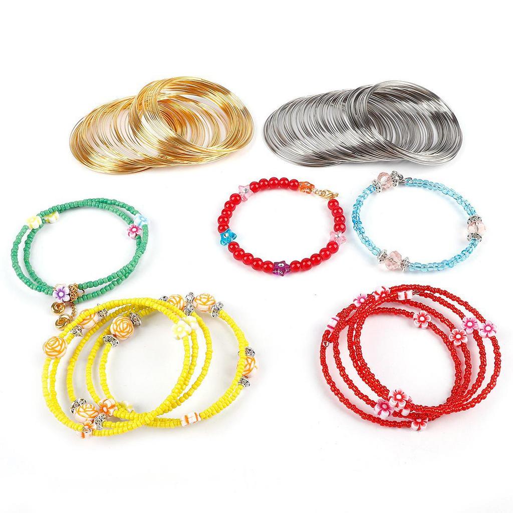 DIY Handmade Jewelry Accessories: Memory Steel Wire Bracelet, Ring, Necklace