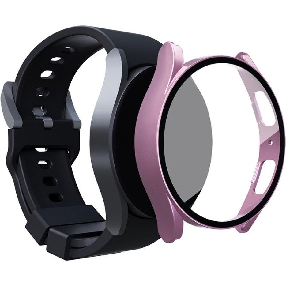 2in1 Case + Tempered Glass for Samsung Galaxy Watch 5 44mm, Rose Gold